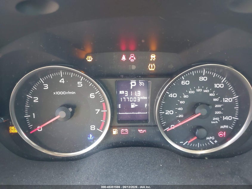 2015 Subaru Impreza VIN JF1GJAA62FH010307 IAAI salvage auction — LEFT FRONT, Salvage Title, sold $575 on 2026-07-29 (photo 7)