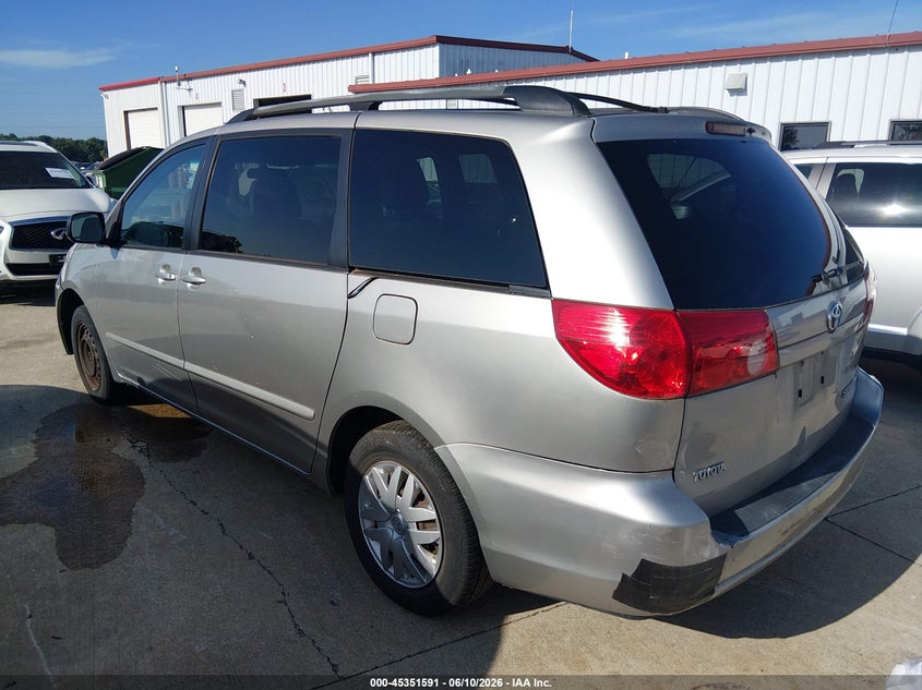 2008 Toyota Sienna VIN 5TDZK23C18S111362 IAAI salvage auction — NORMAL WEAR, Clear (Missouri), sold $525 on 2026-07-21 (photo 3)