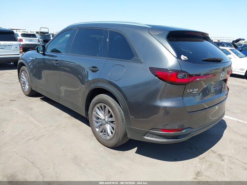 2025 Mazda Cx-90 VIN JM3KKBHD2S1252617 IAAI salvage auction — Burn Engine, Salvage Title, sold $19,825 on 2026-08-25 (photo 3)