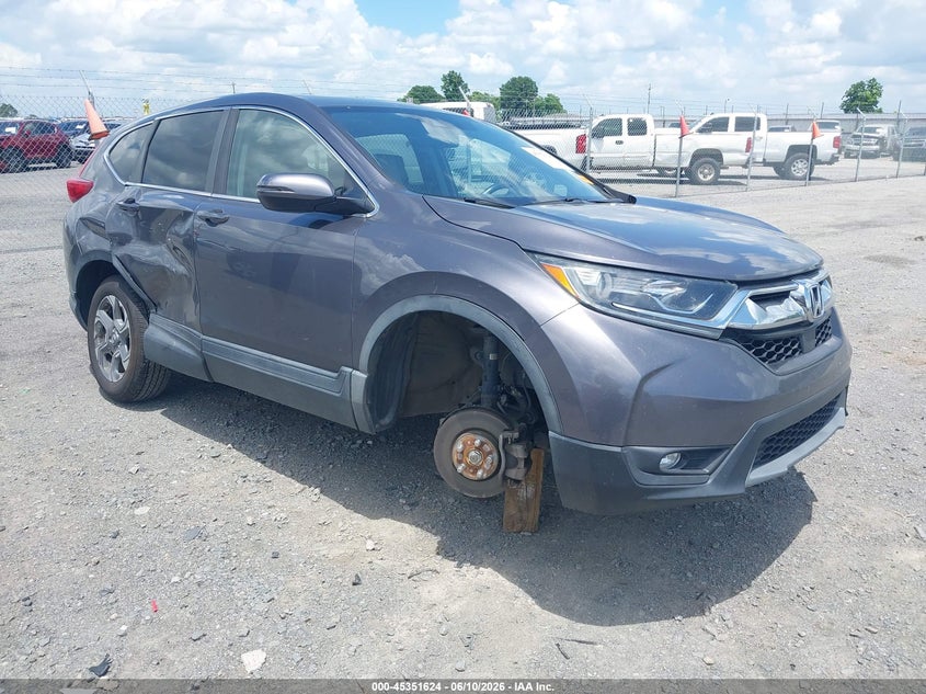 2017 Honda Cr-v VIN 7FARW1H84HE016922 IAAI salvage auction — RIGHT FRONT, Clear (Arkansas), sold $6,200 on 2026-07-22 (photo 1)