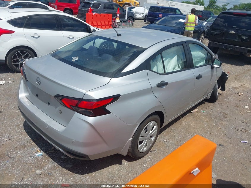2024 Nissan Versa VIN 3N1CN8DV6RL841214 IAAI salvage auction — FRONT END, Salvage (Tennessee), sold $2,025 on 2026-07-09 (photo 4)