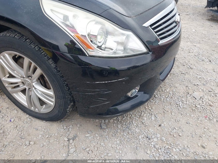 2013 Infiniti G VIN JN1CV6AR6DM358414 IAAI salvage auction — NORMAL WEAR, Salvage Title, sold $400 on 2026-07-29 (photo 6)