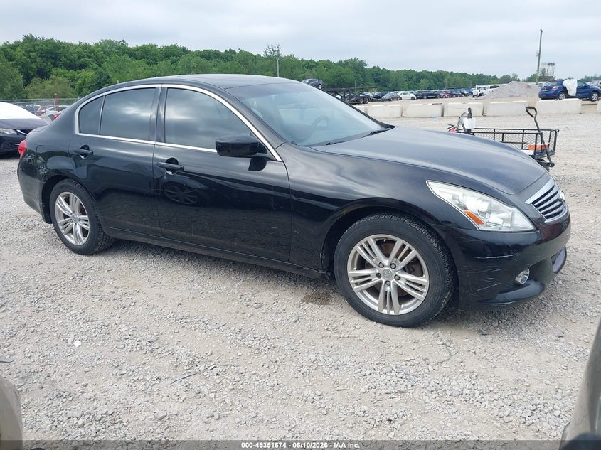 2013 Infiniti G VIN JN1CV6AR6DM358414 IAAI salvage auction — NORMAL WEAR, Salvage Title, sold $400 on 2026-07-29 (photo 1)