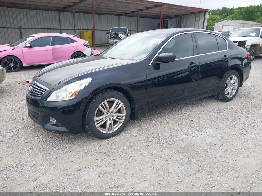 2013 Infiniti G VIN JN1CV6AR6DM358414 IAAI salvage auction — NORMAL WEAR, Salvage Title, sold $400 on 2026-07-29 (photo 2)