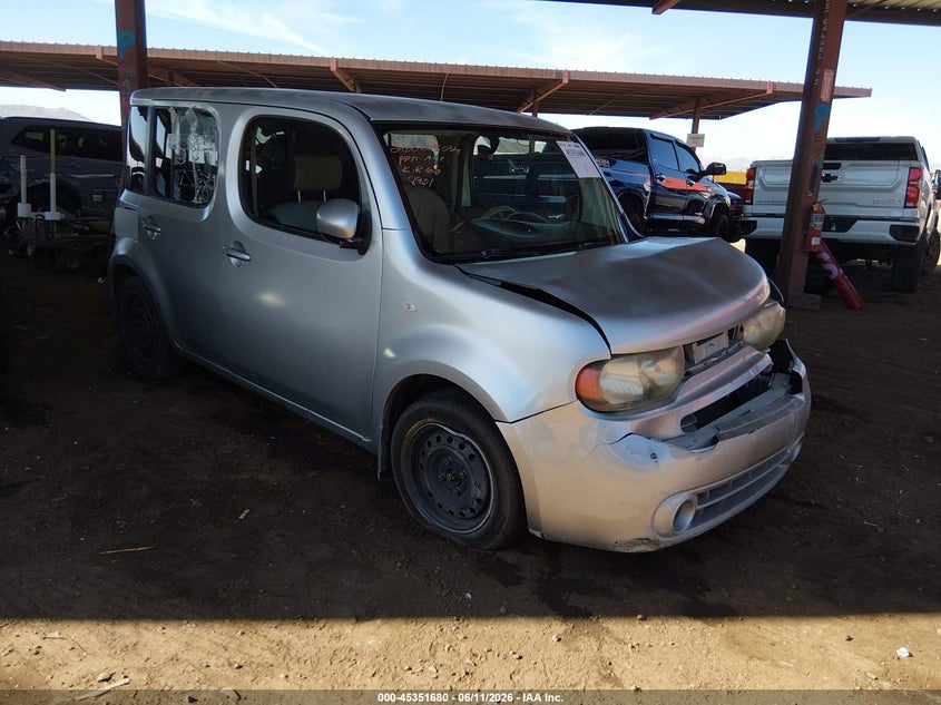 2010 Nissan Cube VIN JN8AZ2KR1AT168901 IAAI salvage auction — FRONT END, Salvage (Arizona), sold $500 on 2026-08-01 (photo 1)