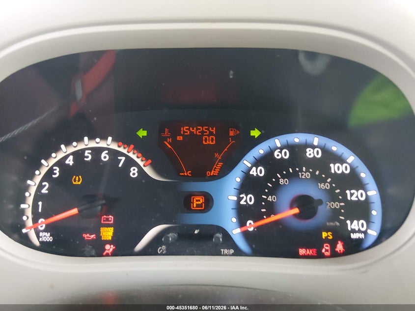 2010 Nissan Cube VIN JN8AZ2KR1AT168901 IAAI salvage auction — FRONT END, Salvage (Arizona), sold $500 on 2026-08-01 (photo 7)