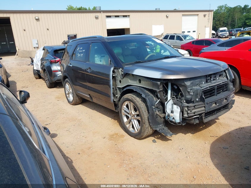 2016 Ford Explorer VIN 1FM5K7F81GGC20153 IAAI salvage auction — FRONT END, Salvage Title, sold $2,050 on 2026-08-03 (photo 1)