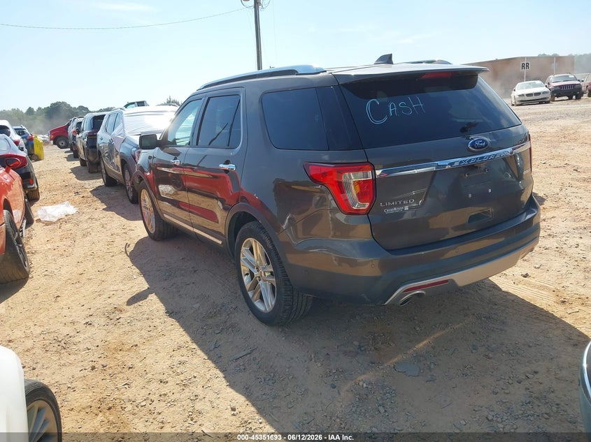 2016 Ford Explorer VIN 1FM5K7F81GGC20153 IAAI salvage auction — FRONT END, Salvage Title, sold $2,050 on 2026-08-03 (photo 3)