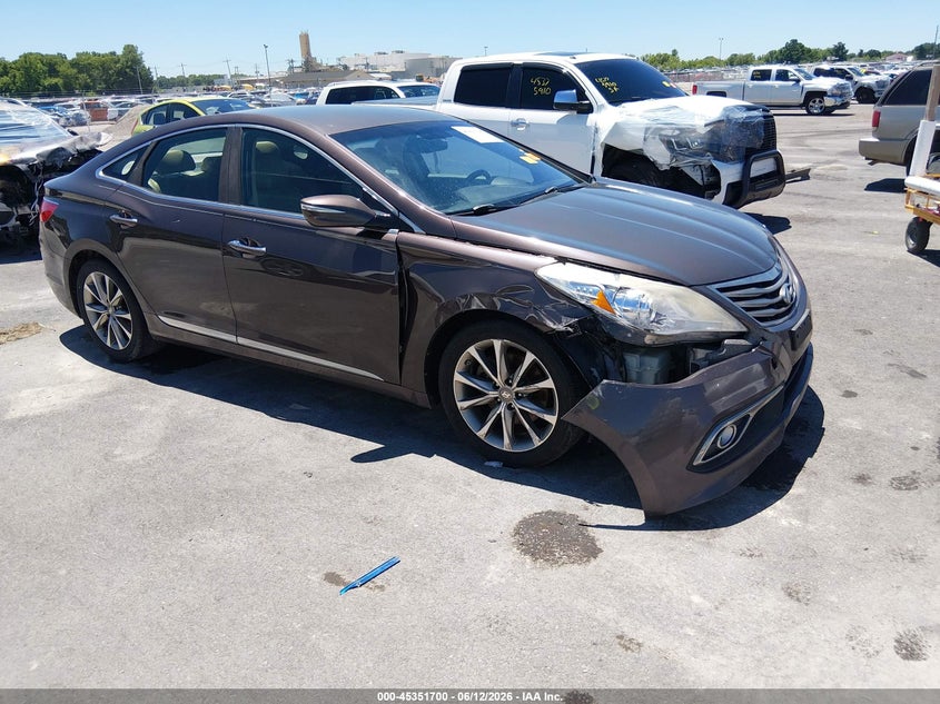 2015 Hyundai Azera VIN KMHFG4JG3FA483622 IAAI salvage auction — RIGHT FRONT, Salvage (Missouri), sold $25 on 2026-07-28 (photo 1)
