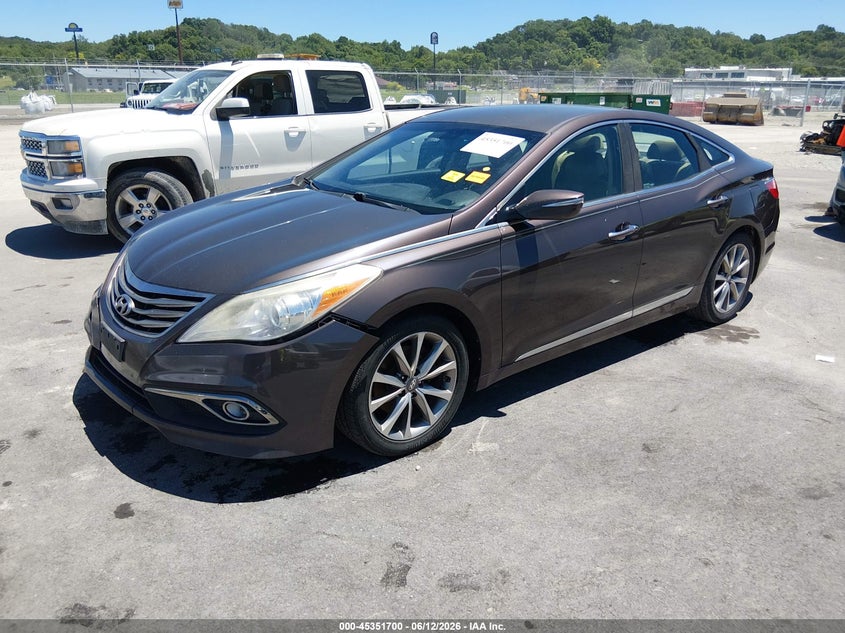2015 Hyundai Azera VIN KMHFG4JG3FA483622 IAAI salvage auction — RIGHT FRONT, Salvage (Missouri), sold $25 on 2026-07-28 (photo 2)
