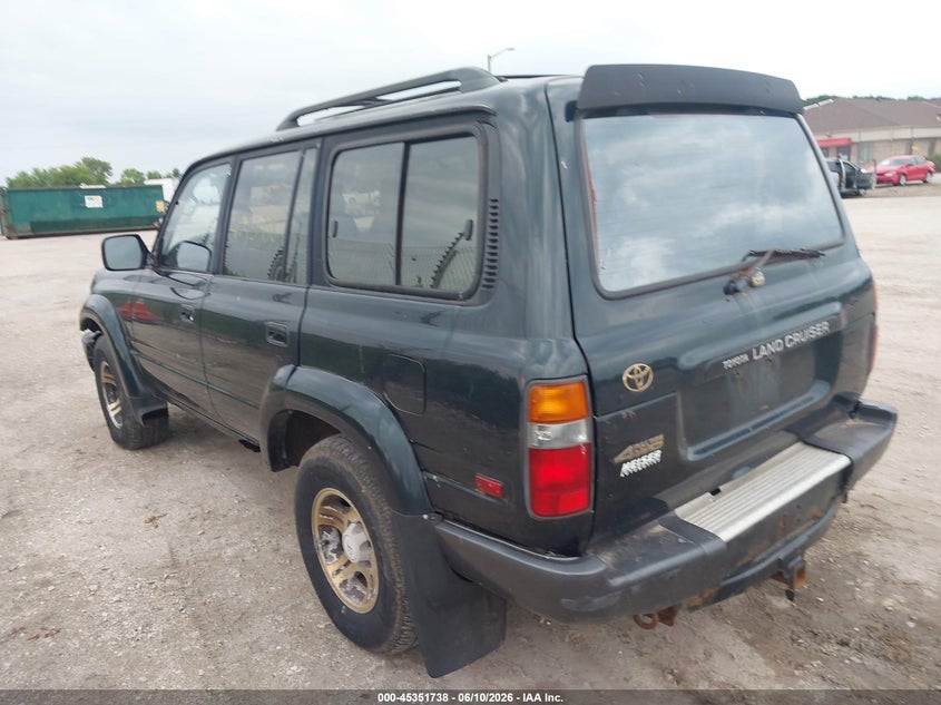 1996 Toyota Land cruiser VIN JT3HJ85J0T0143880 IAAI salvage auction — NORMAL WEAR, Clear-Endorsement (Wisconsin), sold $2,125 on 2026-07-28 (photo 3)