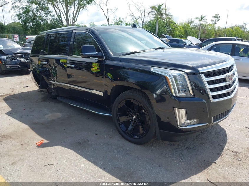 2019 Cadillac Escalade VIN 1GYS3BKJ2KR169155 IAAI salvage auction — RIGHT REAR, Rebuildable (Florida), sold $9,600 on 2026-07-29 (photo 1)