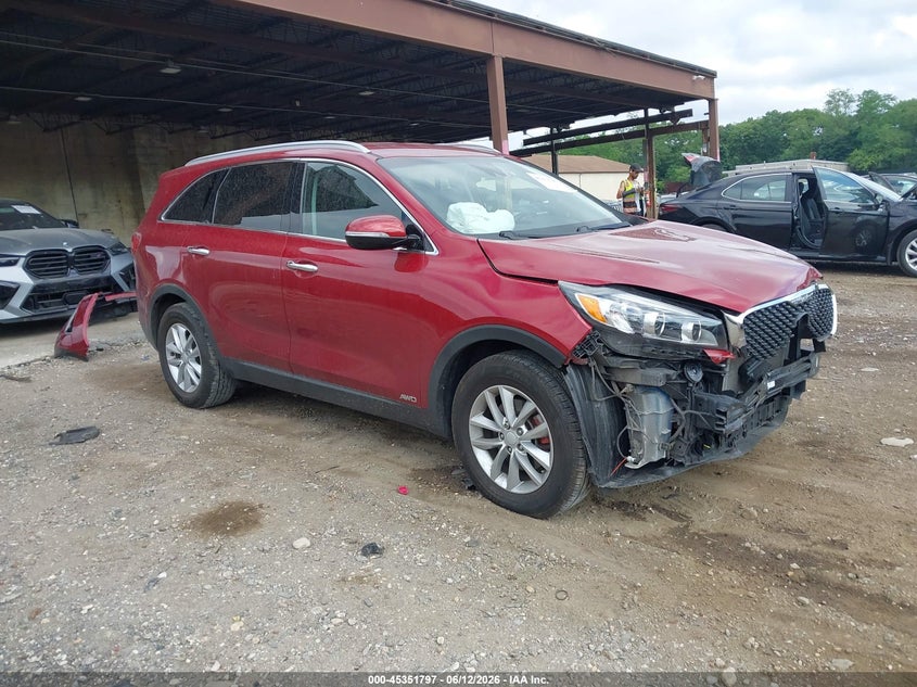 2018 Kia Sorento VIN 5XYPGDA30JG367888 IAAI salvage auction — FRONT END, Mv-907A (New York), sold $2,975 on 2026-07-14 (photo 1)