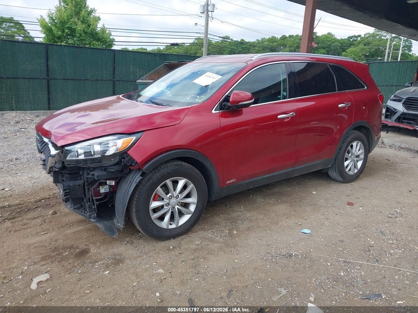 2018 Kia Sorento VIN 5XYPGDA30JG367888 IAAI salvage auction — FRONT END, Mv-907A (New York), sold $2,975 on 2026-07-14 (photo 2)