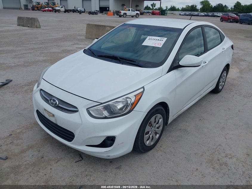2017 Hyundai Accent VIN KMHCT4AE0HU237612 IAAI salvage auction — REAR END, Salvage (Texas), sold $2,050 on 2026-07-15 (photo 2)