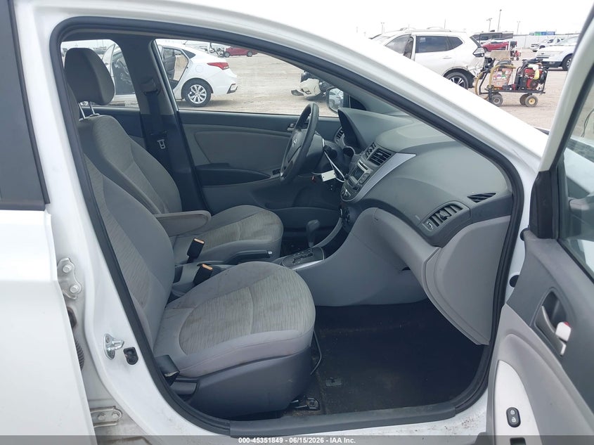 2017 Hyundai Accent VIN KMHCT4AE0HU237612 IAAI salvage auction — REAR END, Salvage (Texas), sold $2,050 on 2026-07-15 (photo 5)