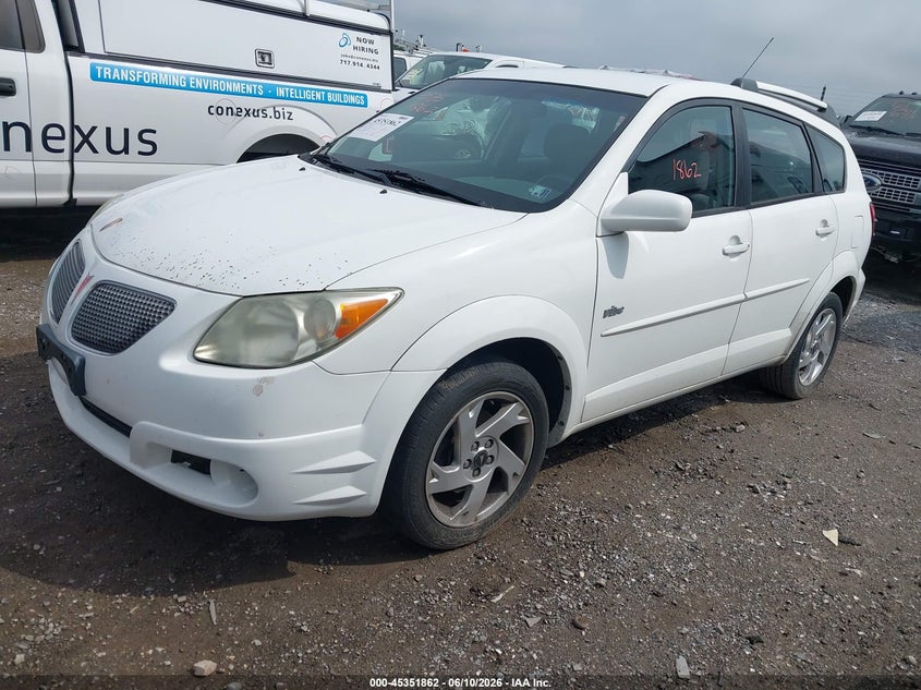 2005 Pontiac Vibe VIN 5Y2SL63855Z417816 IAAI salvage auction — NORMAL WEAR, Clear (Pennsylvania), sold $175 on 2026-07-08 (photo 2)