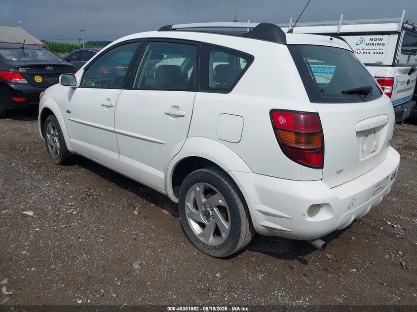 2005 Pontiac Vibe VIN 5Y2SL63855Z417816 IAAI salvage auction — NORMAL WEAR, Clear (Pennsylvania), sold $175 on 2026-07-08 (photo 3)