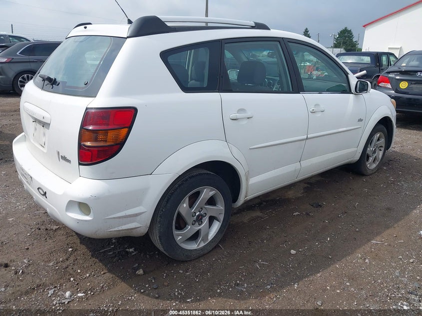 2005 Pontiac Vibe VIN 5Y2SL63855Z417816 IAAI salvage auction — NORMAL WEAR, Clear (Pennsylvania), sold $175 on 2026-07-08 (photo 4)