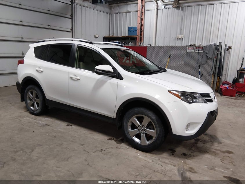 2015 Toyota Rav 4 VIN JTMRFREV9FD099403 IAAI salvage auction — HAIL, Salvage (Iowa), sold $4,200 on 2026-07-14 (photo 1)