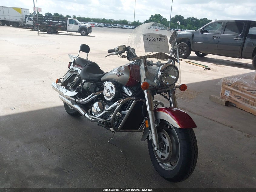2007 Kawasaki Vn1600 VIN JKBVNKA157A023939 IAAI salvage auction — RIGHT FRONT, Salvage (Texas), sold $875 on 2026-07-09 (photo 1)