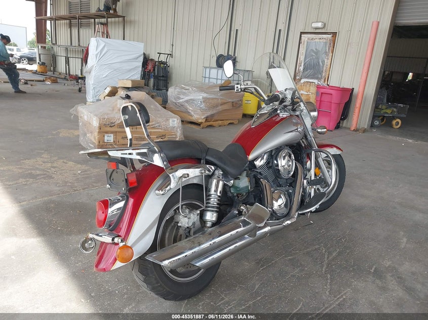 2007 Kawasaki Vn1600 VIN JKBVNKA157A023939 IAAI salvage auction — RIGHT FRONT, Salvage (Texas), sold $875 on 2026-07-09 (photo 4)