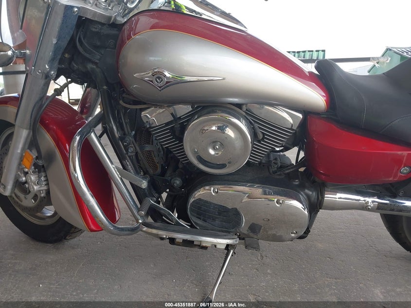 2007 Kawasaki Vn1600 VIN JKBVNKA157A023939 IAAI salvage auction — RIGHT FRONT, Salvage (Texas), sold $875 on 2026-07-09 (photo 9)