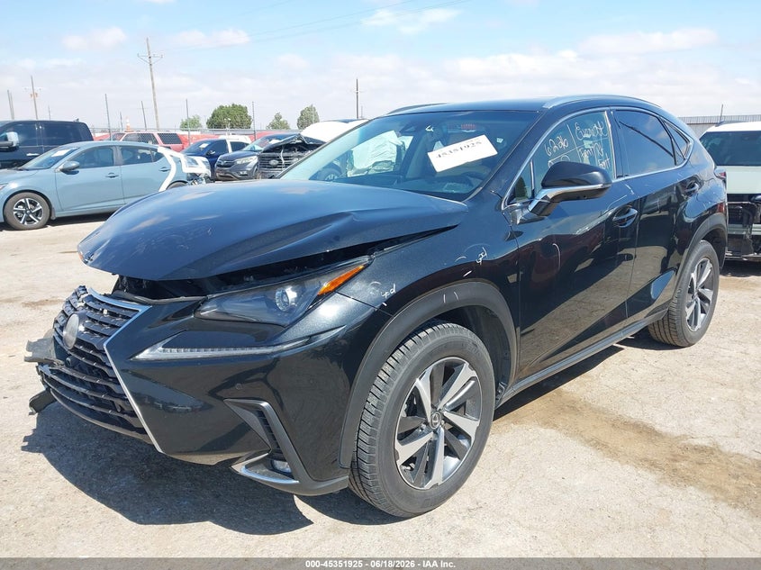 2019 Lexus Nx VIN JTJYARBZ4K2150262 IAAI salvage auction — FRONT END, Original (Texas), sold $6,500 on 2026-07-28 (photo 2)