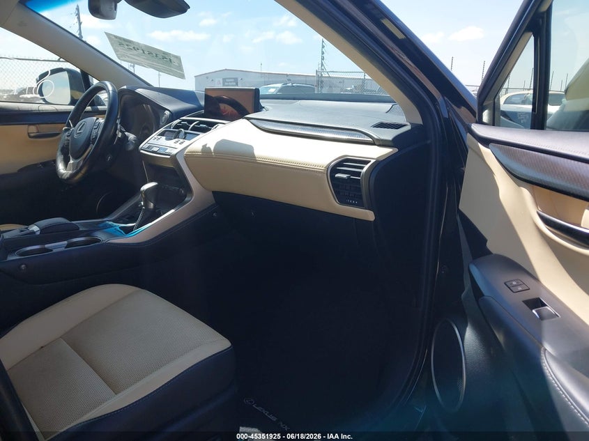 2019 Lexus Nx VIN JTJYARBZ4K2150262 IAAI salvage auction — FRONT END, Original (Texas), sold $6,500 on 2026-07-28 (photo 5)