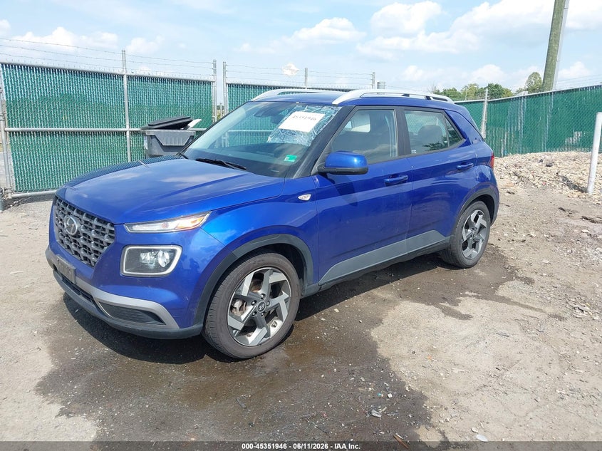 2022 Hyundai Venue VIN KMHRC8A35NU176902 IAAI salvage auction — REAR END, Salvage (Virginia), sold $2,975 on 2026-07-20 (photo 2)
