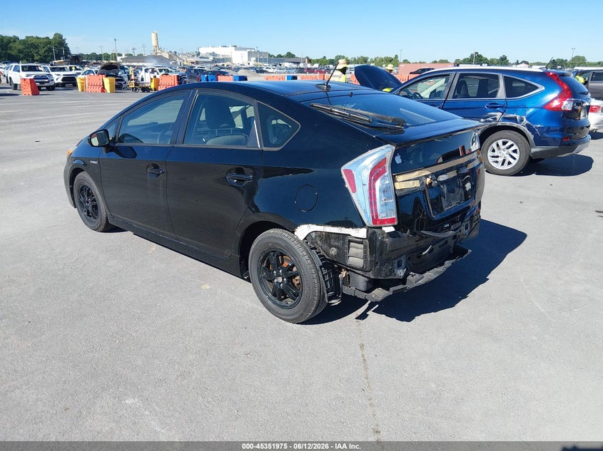 2014 Toyota Prius VIN JTDKN3DU0E0380151 IAAI salvage auction — REAR END, Salvage (Illinois), sold $900 on 2026-07-28 (photo 3)