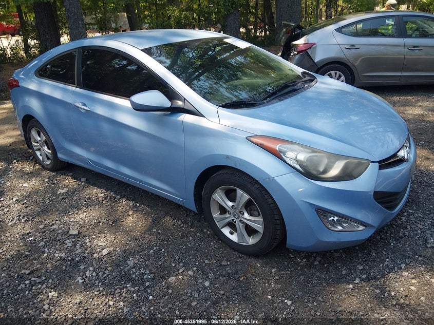 2013 Hyundai Elantra VIN KMHDH6AE7DU014219 IAAI salvage auction — UNKNOWN, Salvage Title, sold $275 on 2026-07-28 (photo 1)