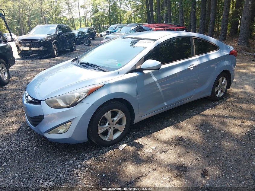 2013 Hyundai Elantra VIN KMHDH6AE7DU014219 IAAI salvage auction — UNKNOWN, Salvage Title, sold $275 on 2026-07-28 (photo 2)