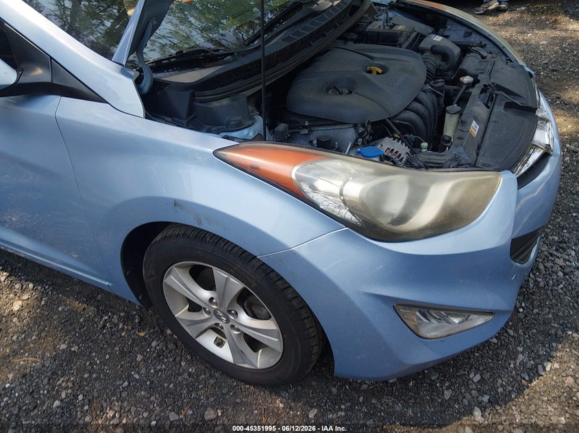 2013 Hyundai Elantra VIN KMHDH6AE7DU014219 IAAI salvage auction — UNKNOWN, Salvage Title, sold $275 on 2026-07-28 (photo 6)