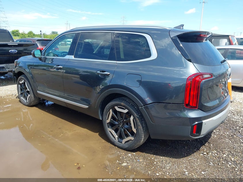 2024 Kia Telluride VIN 5XYP6DGC2RG556886 IAAI salvage auction — FRONT END, Salvage (Ohio), sold $15,400 on 2026-07-09 (photo 3)
