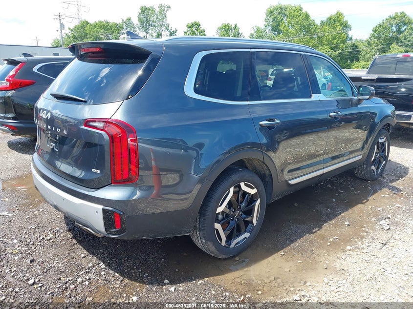 2024 Kia Telluride VIN 5XYP6DGC2RG556886 IAAI salvage auction — FRONT END, Salvage (Ohio), sold $15,400 on 2026-07-09 (photo 4)