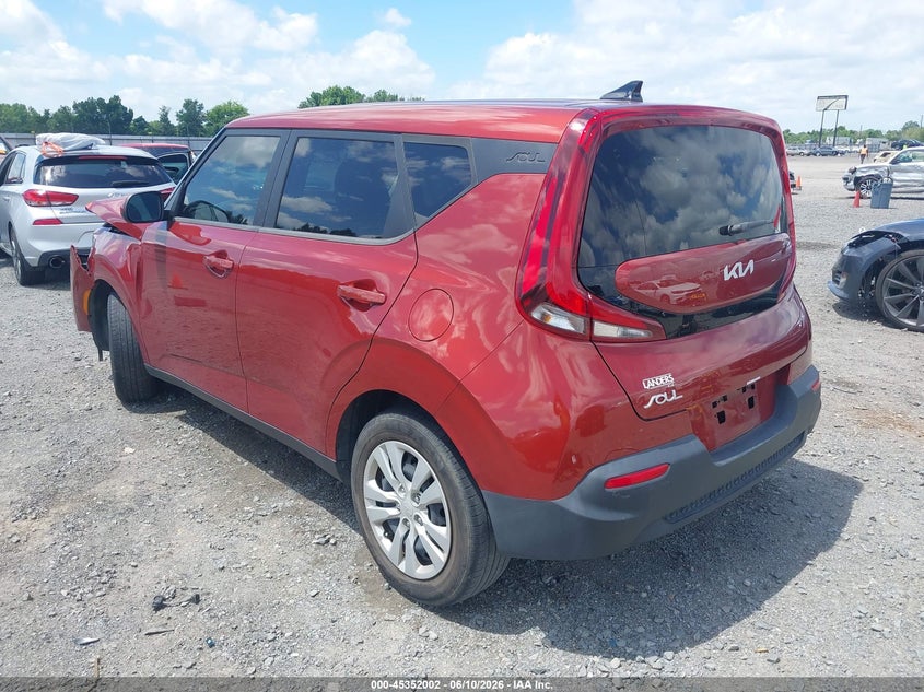 2022 Kia Soul VIN KNDJ23AU6N7822429 IAAI salvage auction — FRONT END, Salvage (Arkansas), sold $1,400 on 2026-08-02 (photo 3)