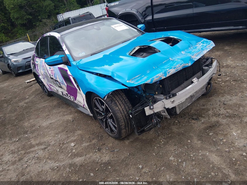 2024 BMW M3 VIN WBS43AY0XRFT44571 IAAI salvage auction — FRONT END, Salvage (Massachusetts), sold $38,250 on 2026-07-30 (photo 1)