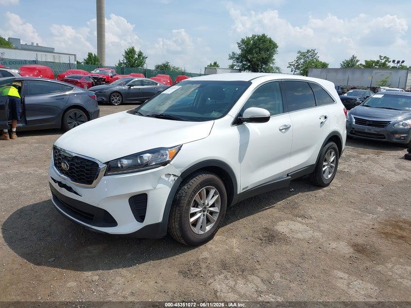 2020 Kia Sorento VIN 5XYPGDA37LG661078 IAAI salvage auction — RIGHT FRONT, Salvage Title, sold $3,100 on 2026-07-17 (photo 2)