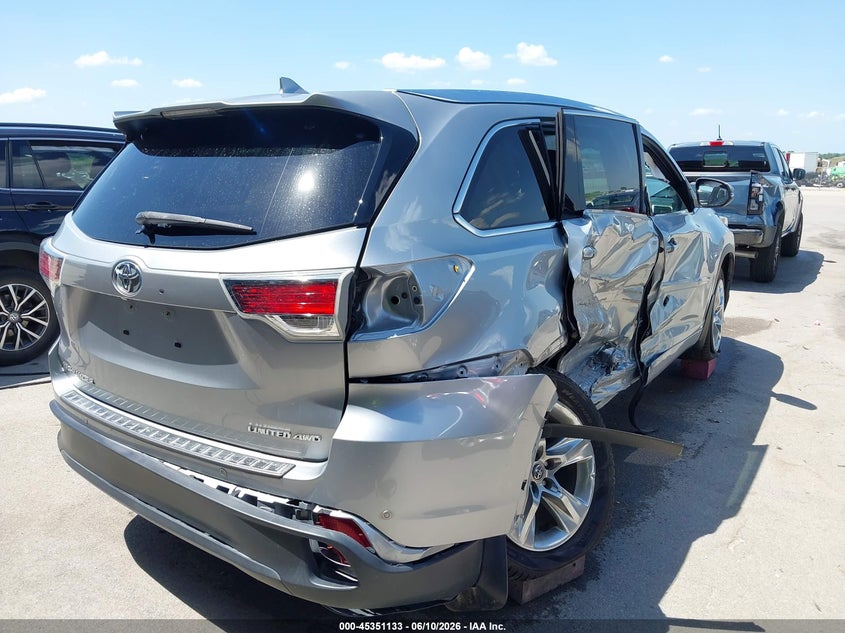 2016 Toyota Highlander VIN 5TDDKRFH2GS248464 IAAI salvage auction — SIDE, Salvage (Nebraska), sold $6,375 on 2026-07-30 (photo 6)