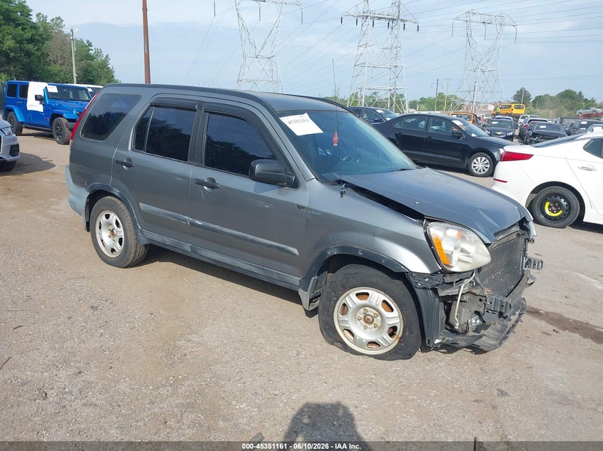 2006 Honda Cr-v VIN SHSRD78596U433405 IAAI salvage auction — NORMAL WEAR, Clear (Pennsylvania), sold $500 on 2026-07-10 (photo 1)