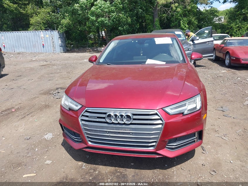 2018 Audi A4 VIN WAUENAF41JA021469 IAAI salvage auction — ENGINE DAMAGE, Mv-907A (New York), sold $1,550 on 2026-07-28 (photo 6)