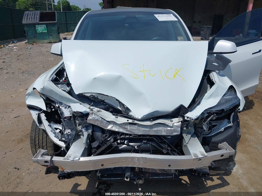 2023 Tesla Model y VIN 7SAYGDEEXPA083877 IAAI salvage auction — FRONT END, Salvage Title, sold $9,000 on 2026-07-22 (photo 6)