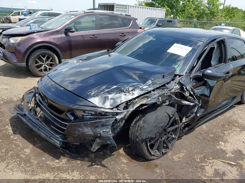 2021 Honda Accord VIN 1HGCV2F38MA034037 IAAI salvage auction — FRONT & REAR, Salvage Title, sold $4,850 on 2026-07-19 (photo 6)