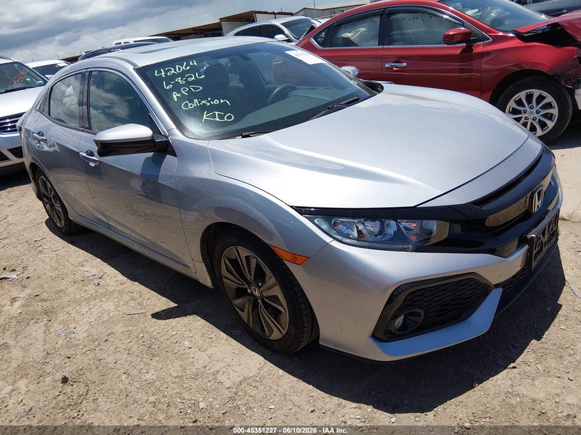2018 Honda Civic VIN SHHFK7H59JU216881 IAAI salvage auction — LEFT FRONT, Original (Texas), sold $5,000 on 2026-07-29 (photo 1)