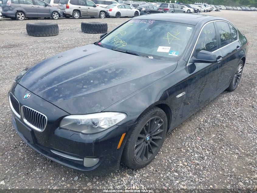 2013 BMW 5er VIN WBAFU7C58DDU71095 IAAI salvage auction — FRONT & REAR, Salvage Title, sold $675 on 2026-07-14 (photo 2)
