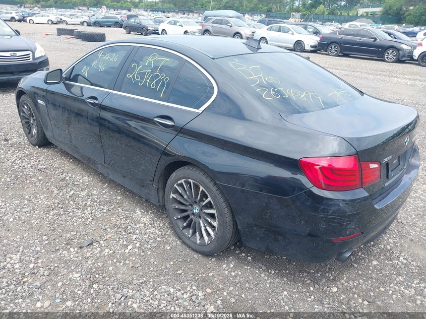 2013 BMW 5er VIN WBAFU7C58DDU71095 IAAI salvage auction — FRONT & REAR, Salvage Title, sold $675 on 2026-07-14 (photo 3)
