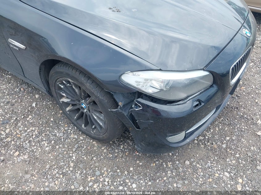 2013 BMW 5er VIN WBAFU7C58DDU71095 IAAI salvage auction — FRONT & REAR, Salvage Title, sold $675 on 2026-07-14 (photo 6)