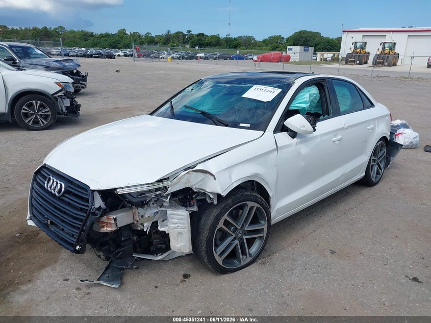 2019 Audi A3 VIN WAUAUGFF9KA125232 IAAI salvage auction — ROLLOVER, Rebuildable (Florida), sold $1,250 on 2026-07-23 (photo 2)