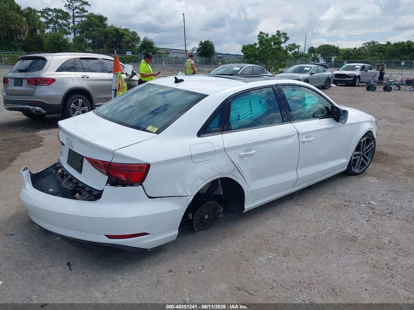 2019 Audi A3 VIN WAUAUGFF9KA125232 IAAI salvage auction — ROLLOVER, Rebuildable (Florida), sold $1,250 on 2026-07-23 (photo 4)
